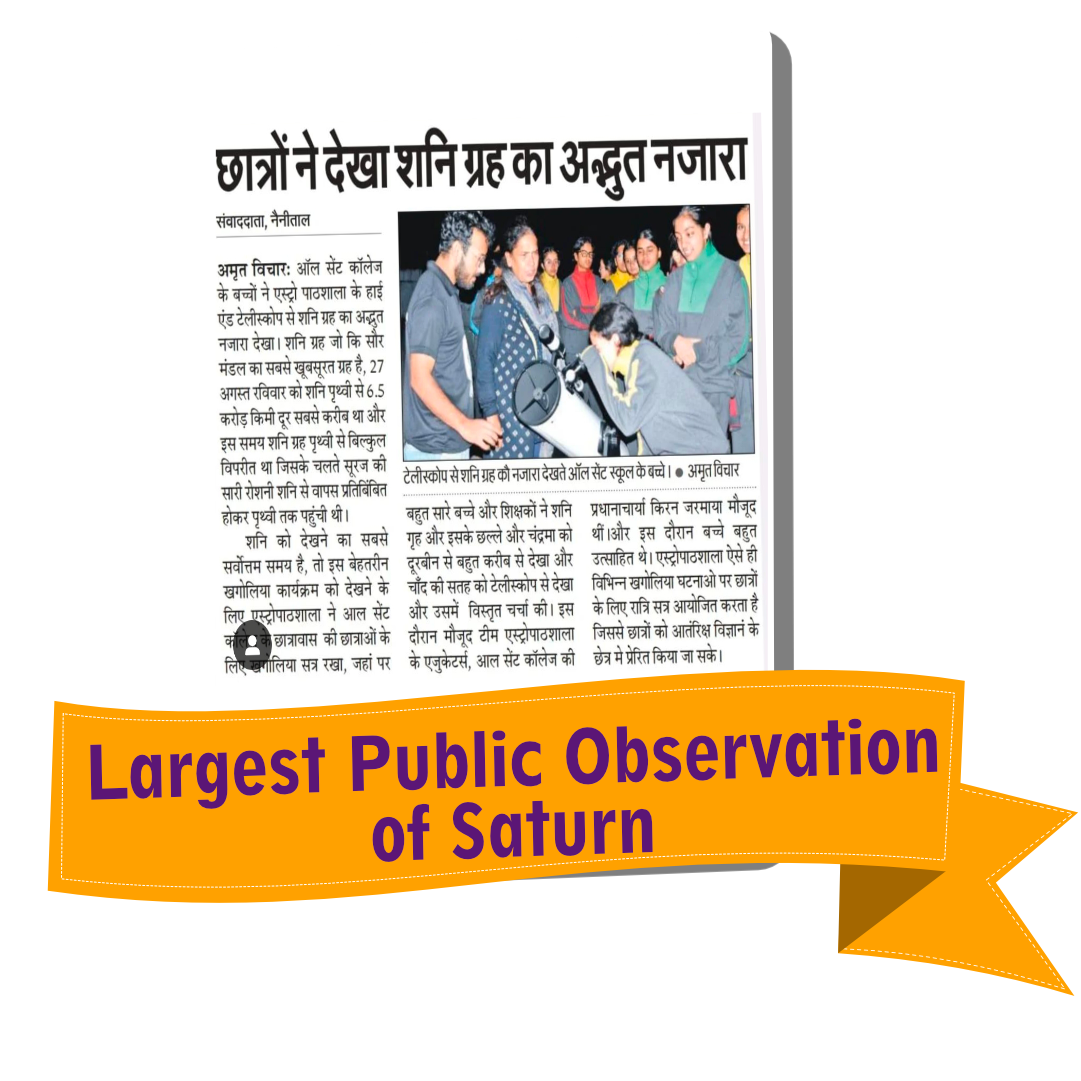 Largest Public Observation Of Saturn